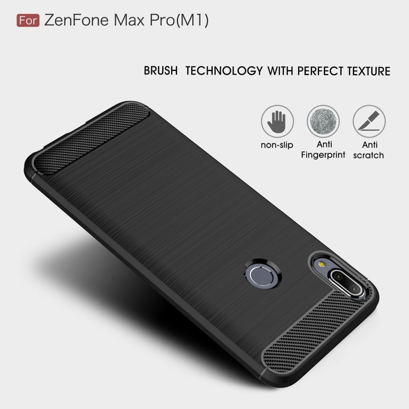 Ốp Lưng Asus Zenfone Max Pro M1 Chống Sốc Hiệu Likgus Giá Rẻ được làm bằng chất liệu TPU mền giúp bạn bảo vệ toàn diện mọi góc cạnh của máy rất tốt lớp nhựa này khá mỏng bên ngoài kết hợp thêm bên trên và dưới dạng carbon